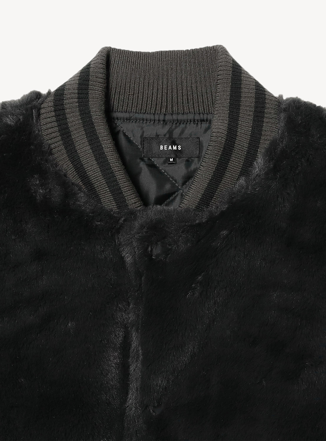 Wide Fit Faux Fur Varsity Jacket