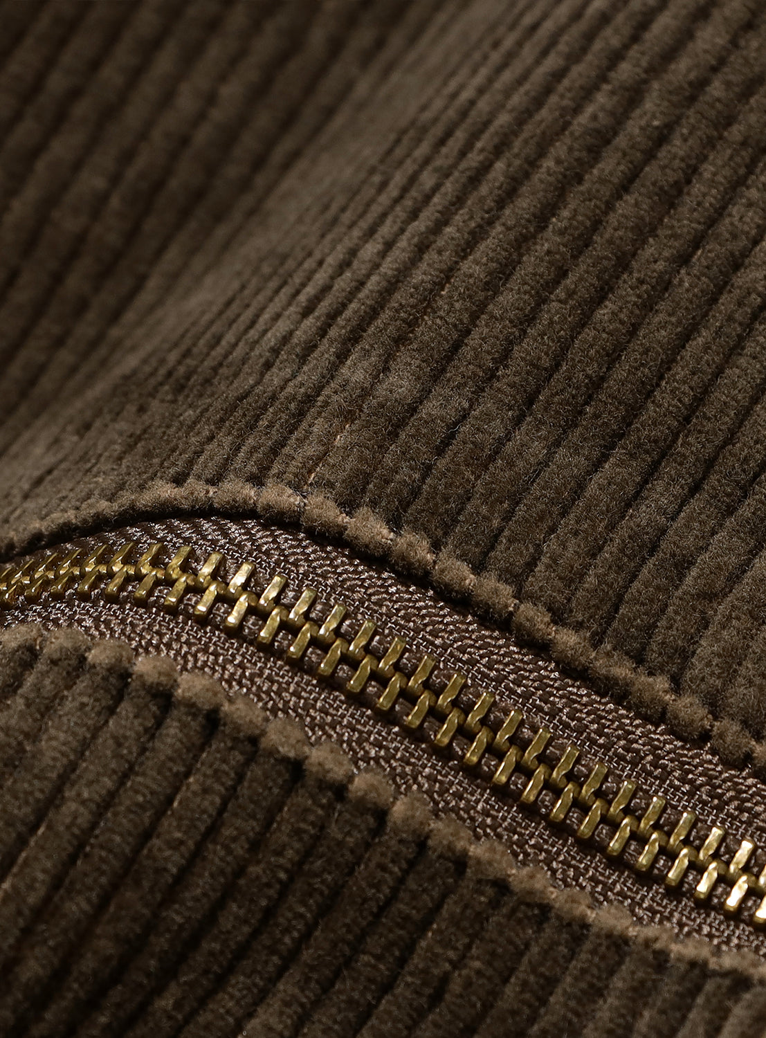 Wide Short Fit Cord Hood Jacket