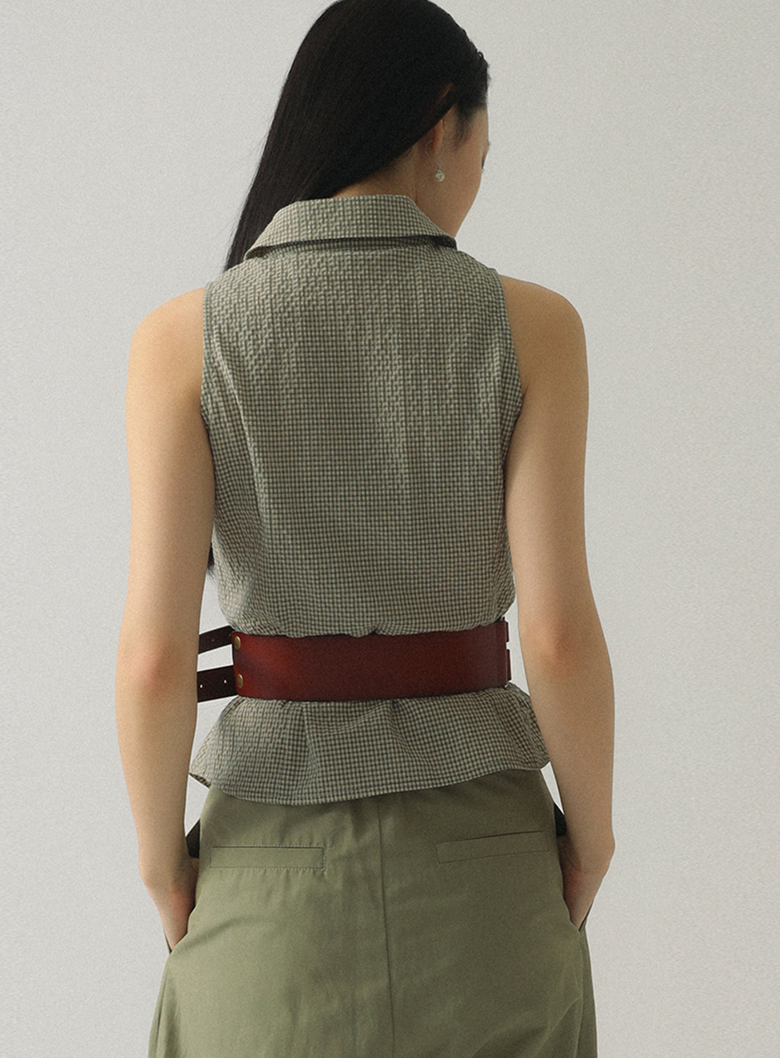 Wide Double Buckle Belt