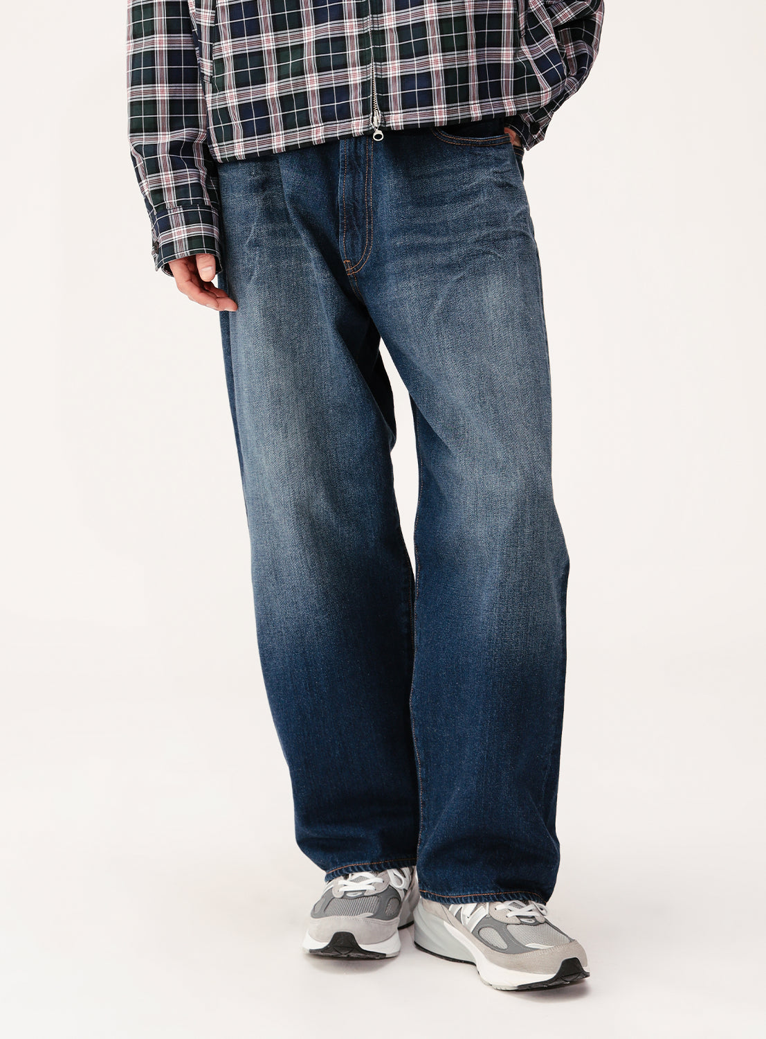 Wide Fit Denim Pants