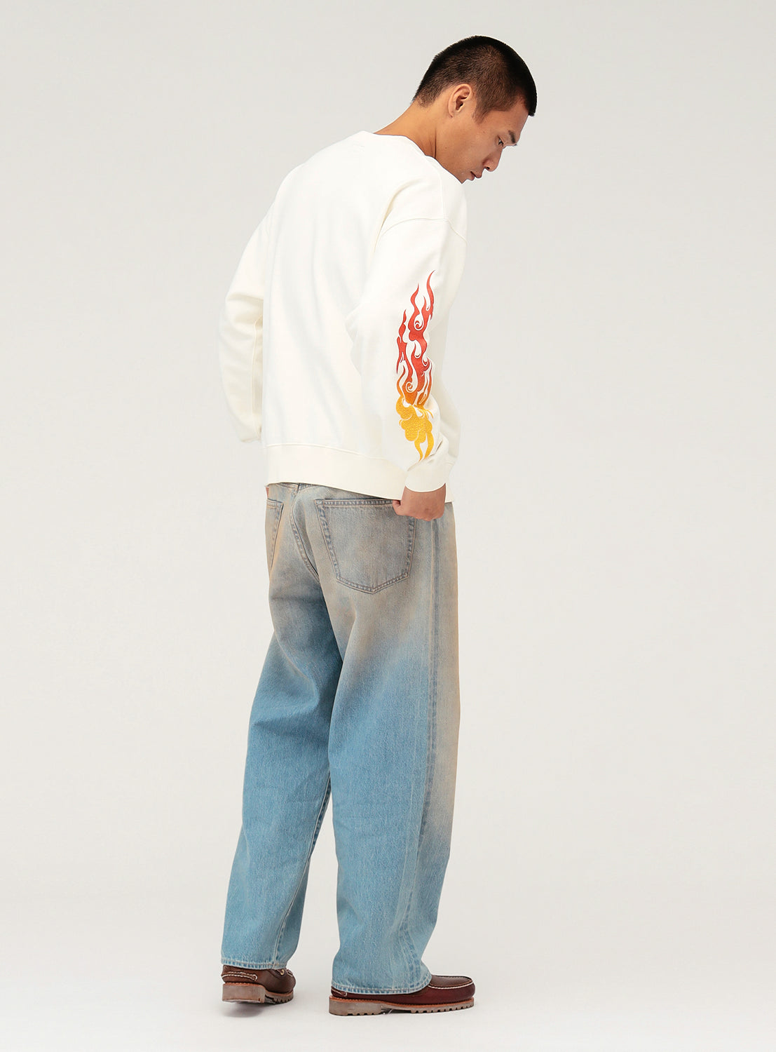 Wide Fit Denim Pants