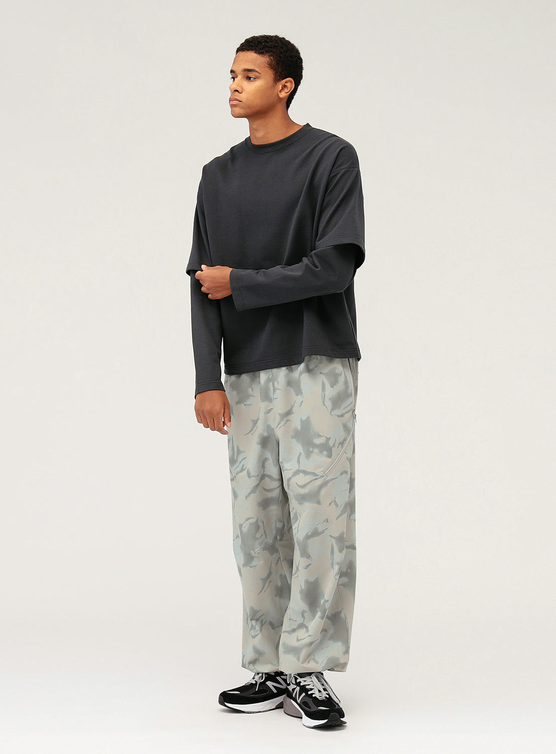 Wide Fit Layered Tee Shirt