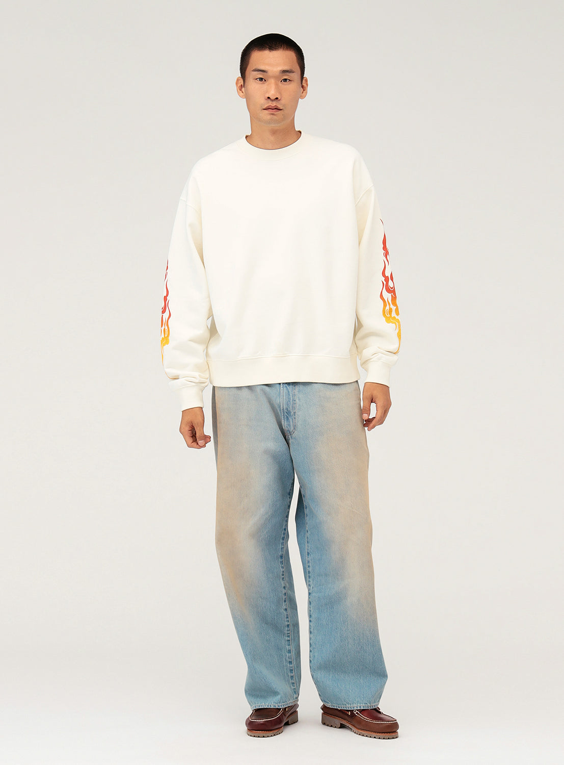 Wide Fit Denim Pants