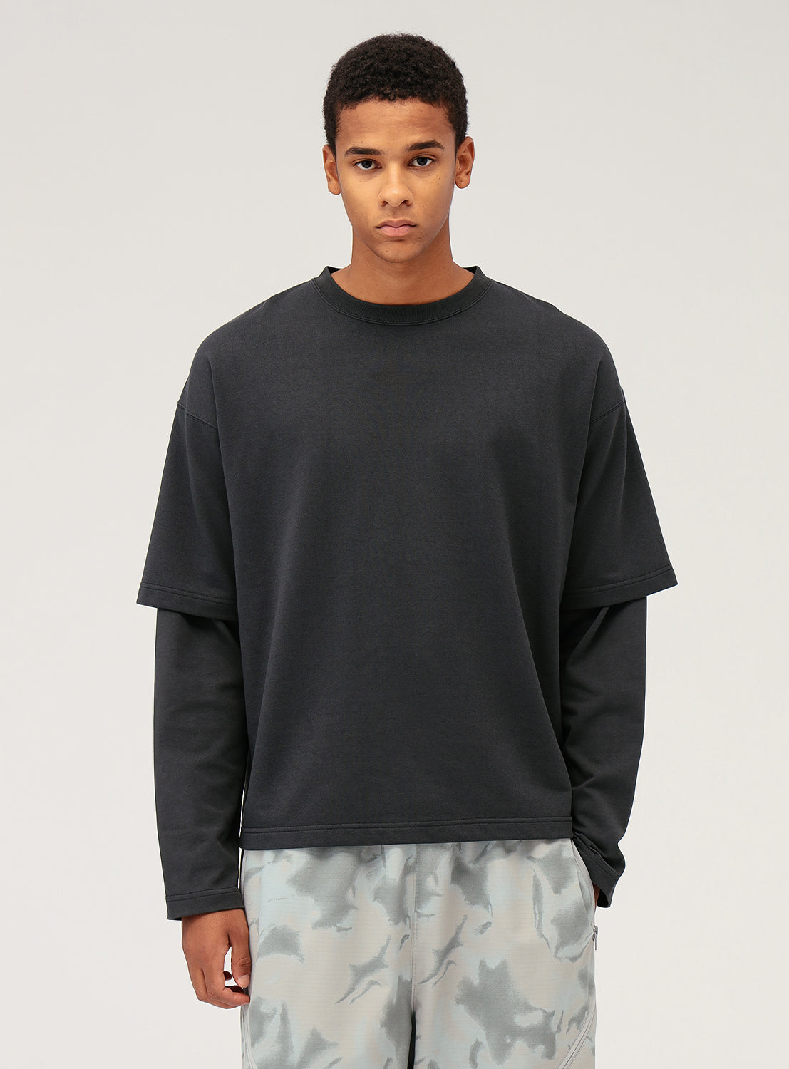 Wide Fit Layered Tee Shirt