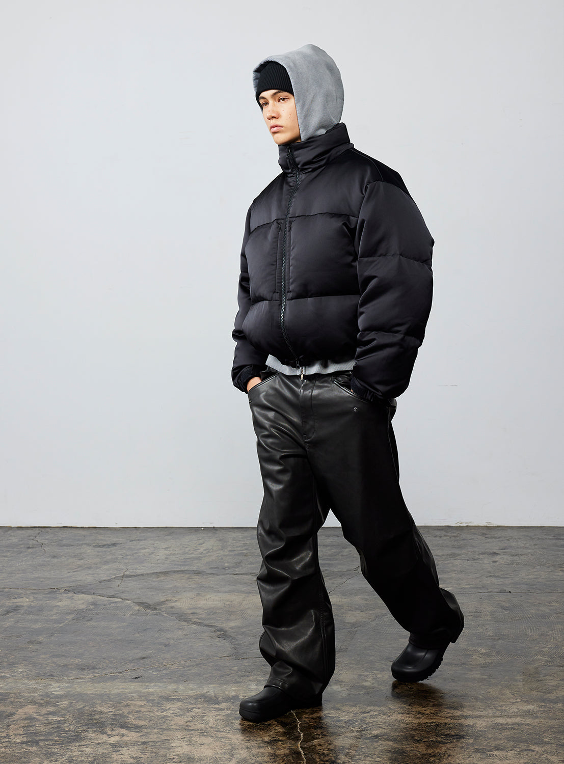 Faux Leather Overpants