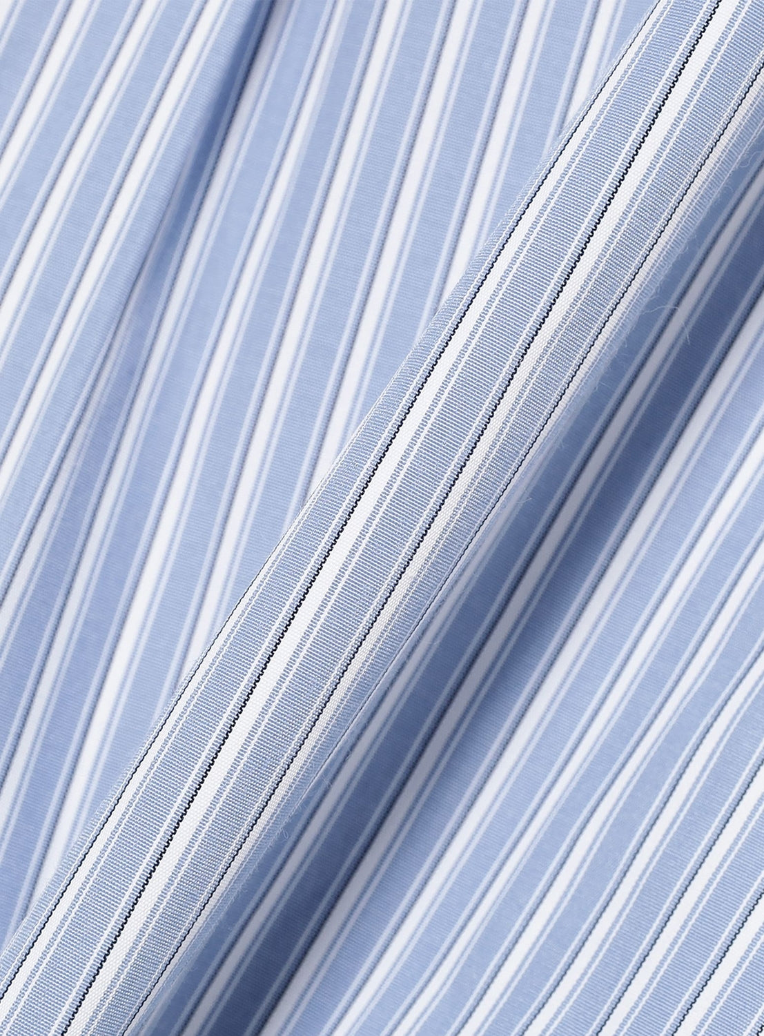 Striped Cap-Sleeve Double-Zip Shirt