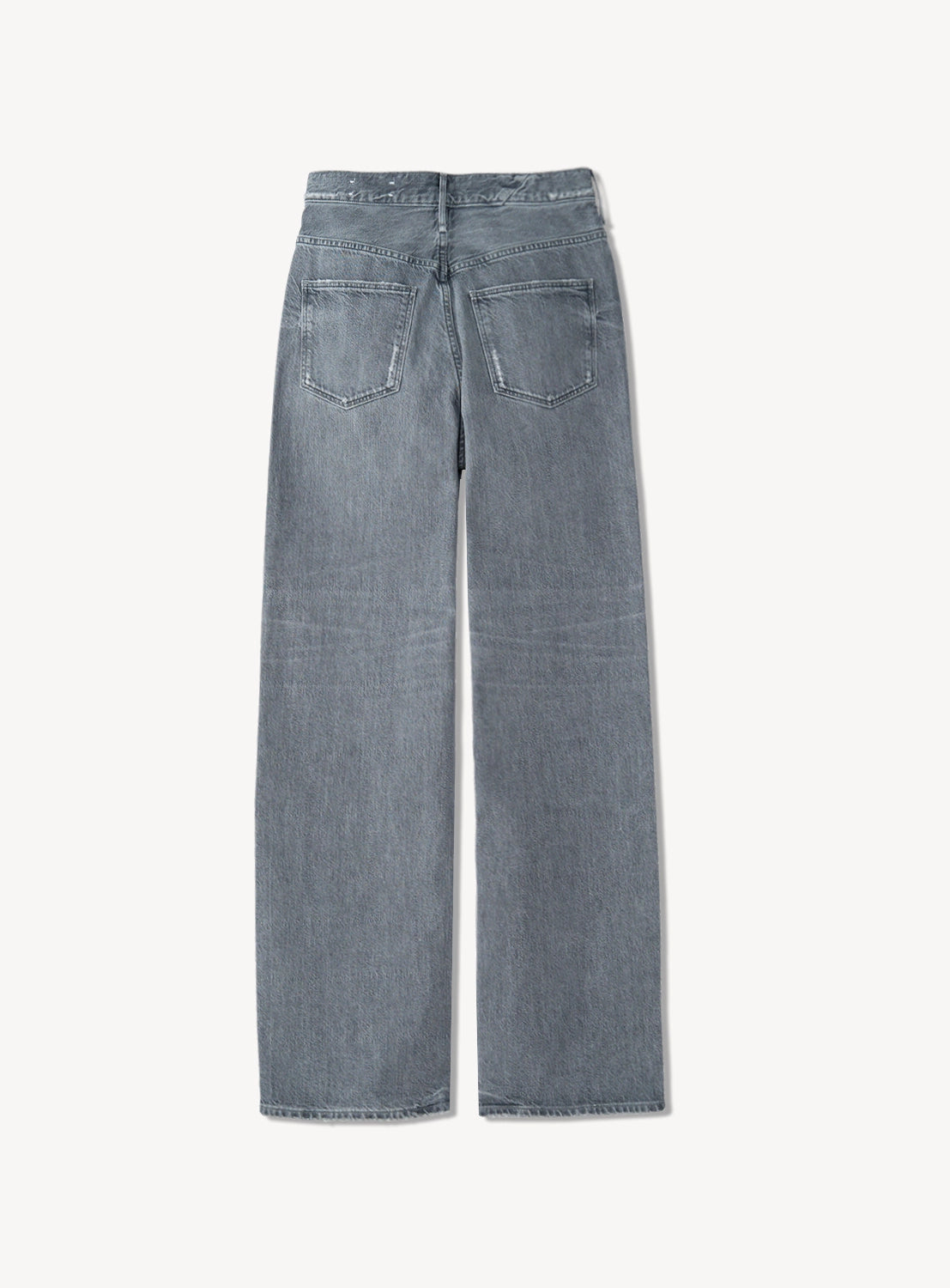 "The Niece" High-Rise Wide Straight Denim Pants