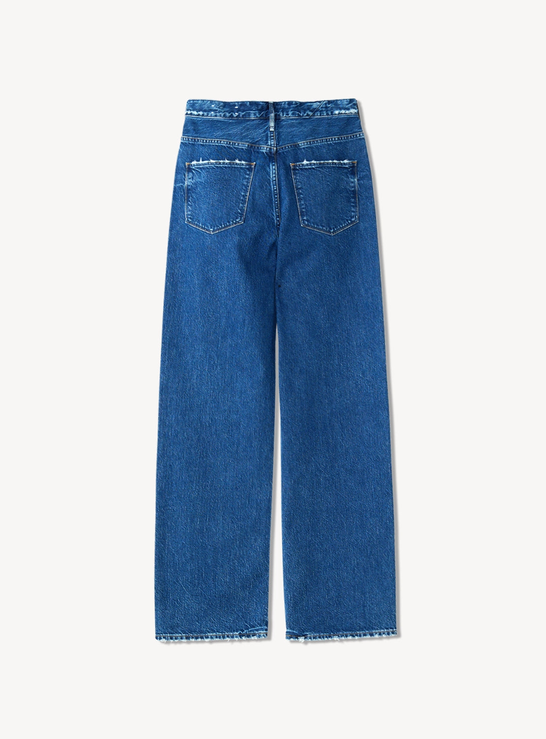 "The Niece" High-Rise Wide Straight Denim Pants