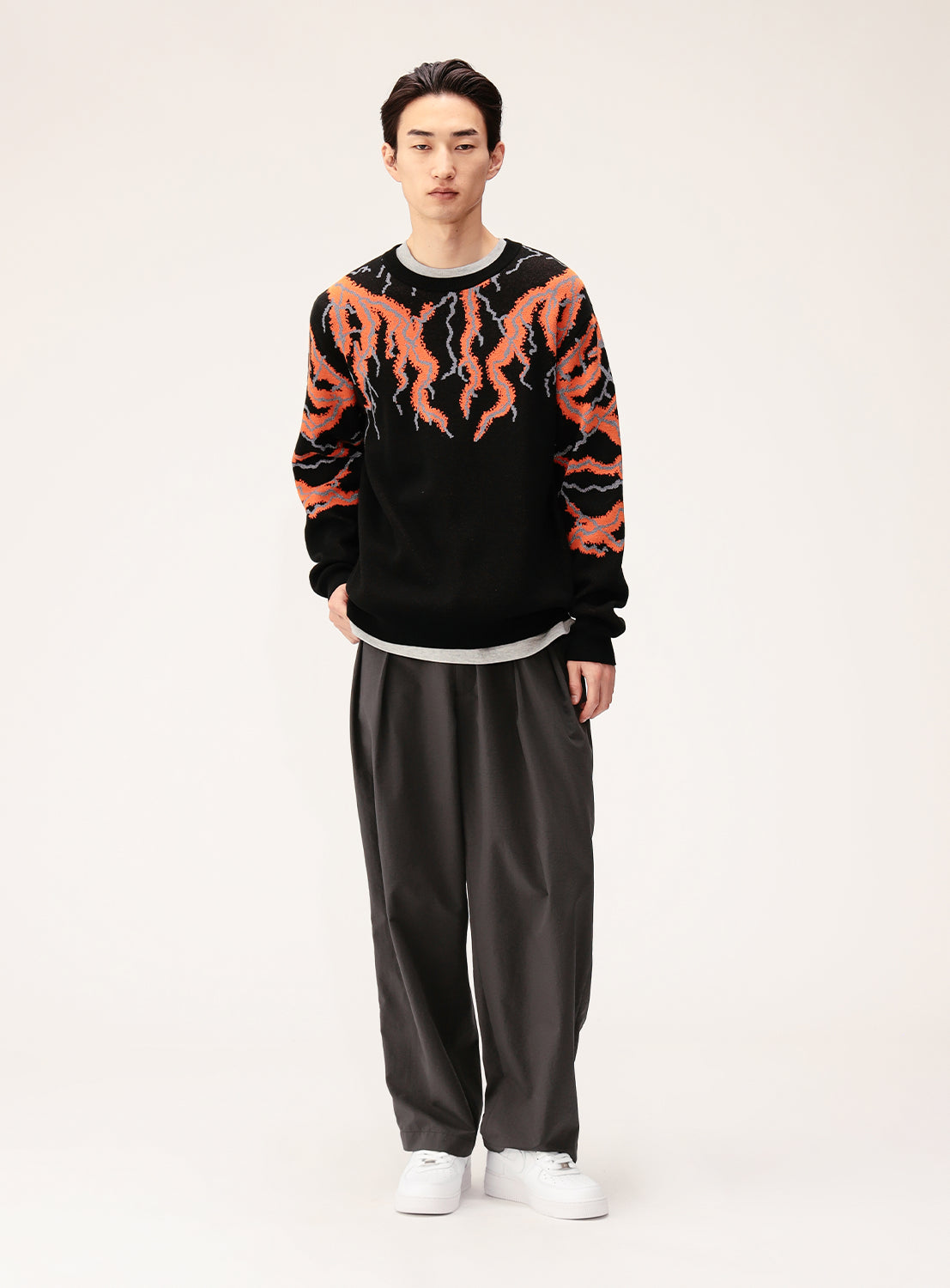 12-Gauge Thunder Reflective Crew Neck Knit