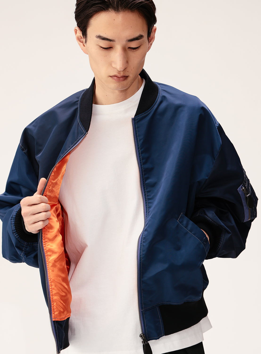 Crazy Pattern Wide Fit MA-1 Jacket