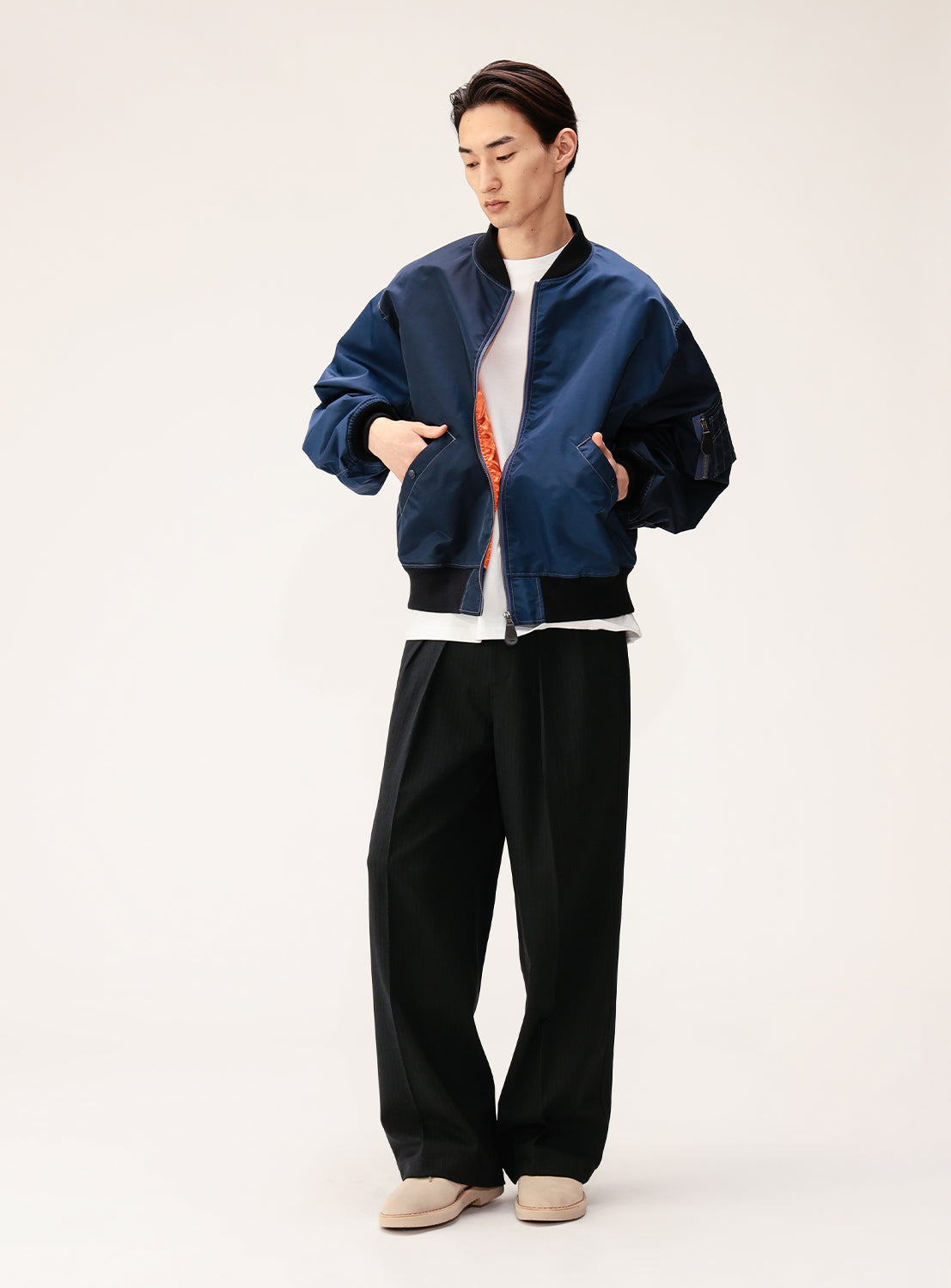 Crazy Pattern Wide Fit MA-1 Jacket