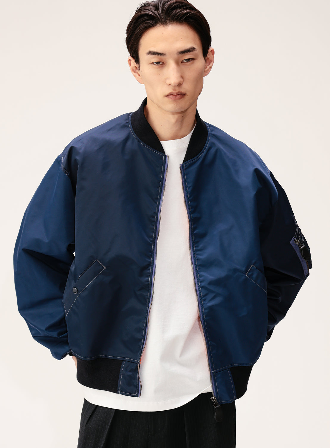 Crazy Pattern Wide Fit MA-1 Jacket