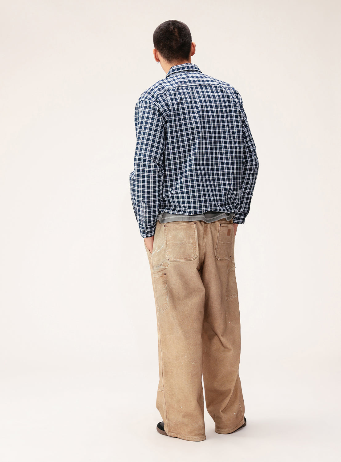 Mock Print Double Knee Sweatpants