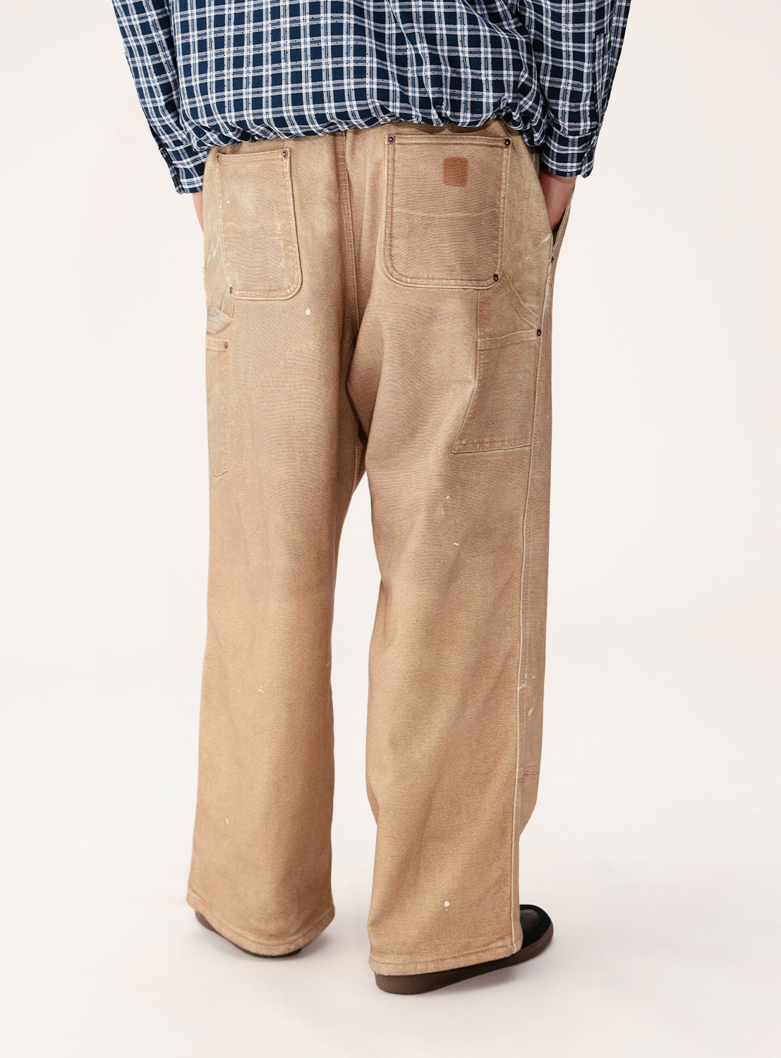 Mock Print Double Knee Sweatpants