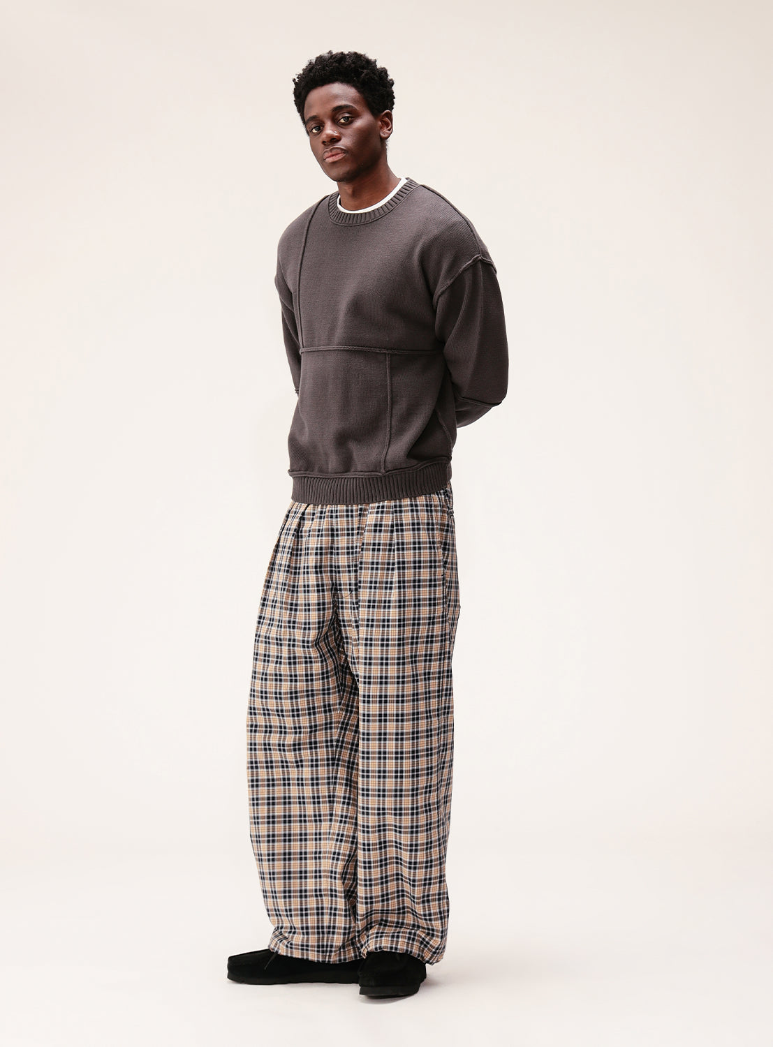 Tartan Plaid Wide Easy Pants