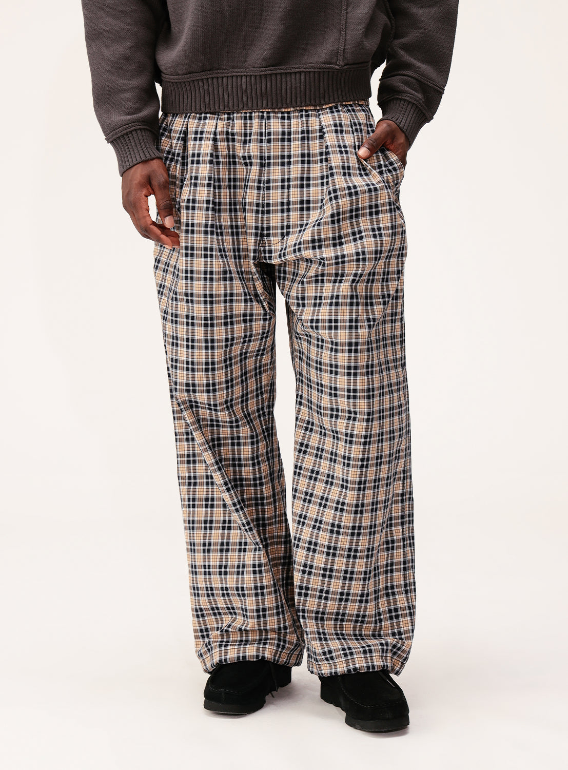 Tartan Plaid Wide Easy Pants