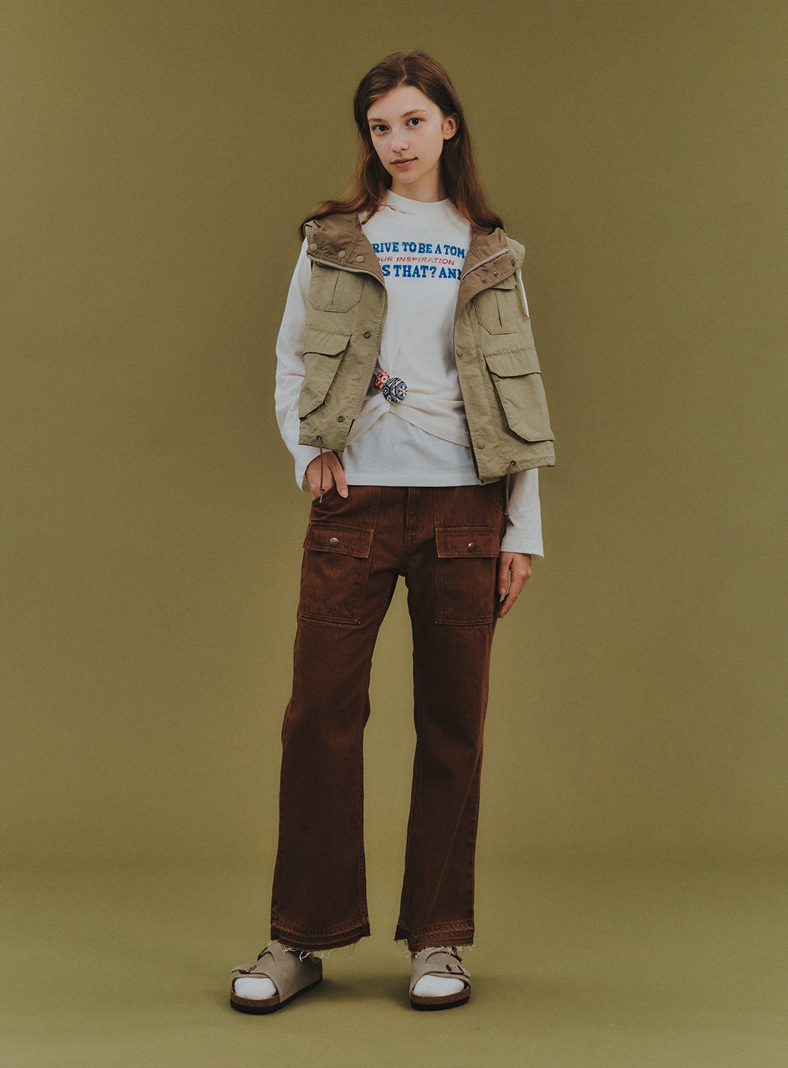 Denim Bush Pants
