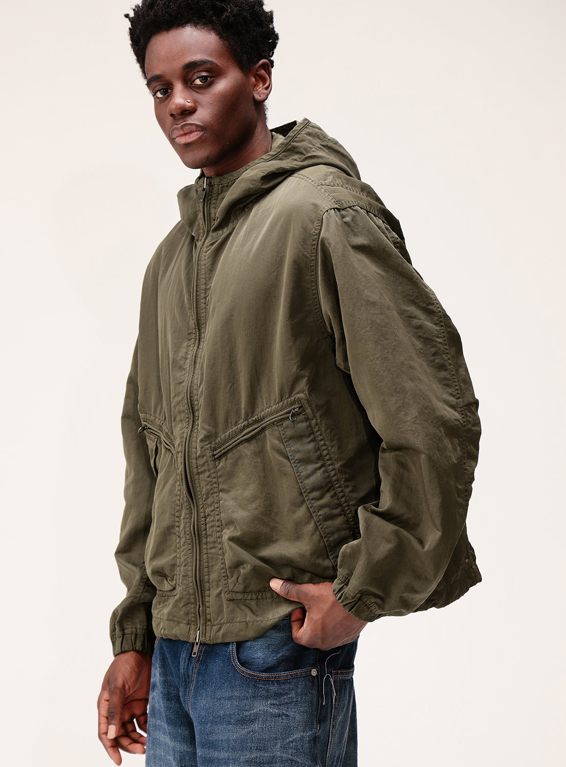 Garment Dye Hood Jacket