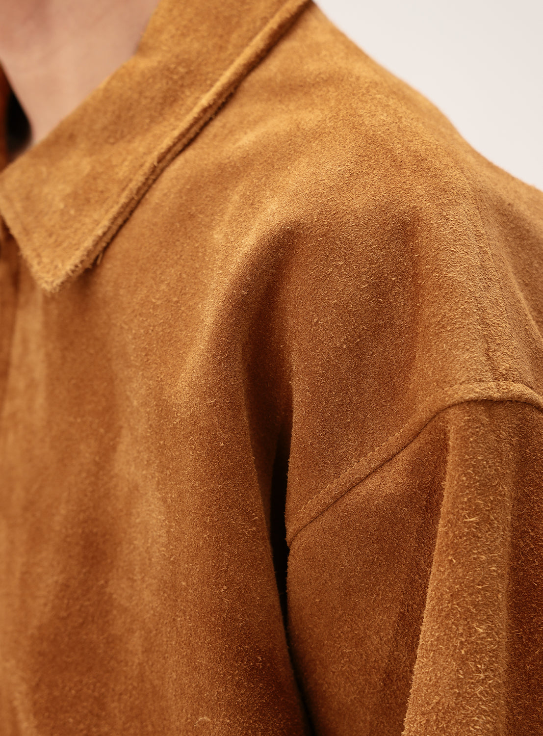 Suede Zip-Up Blouson