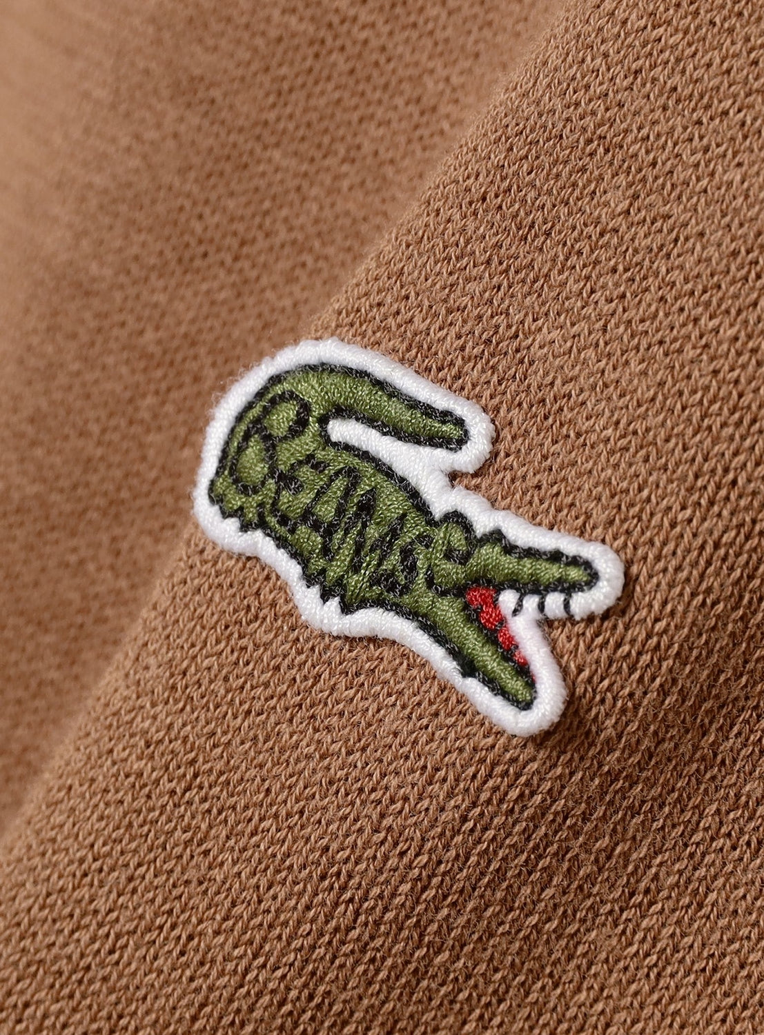 Exclusive] LACOSTE x BEAMS BOY Polo Cardigan