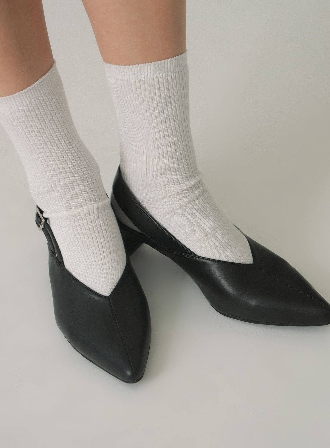 Two-Strap Pointed-Toe Mules