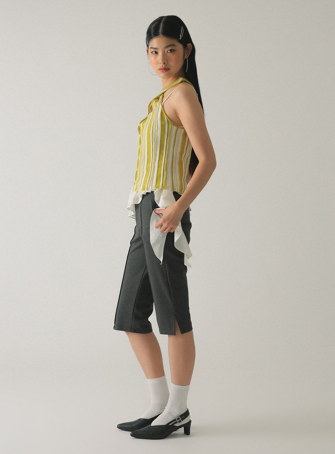 Two-Strap Pointed-Toe Mules