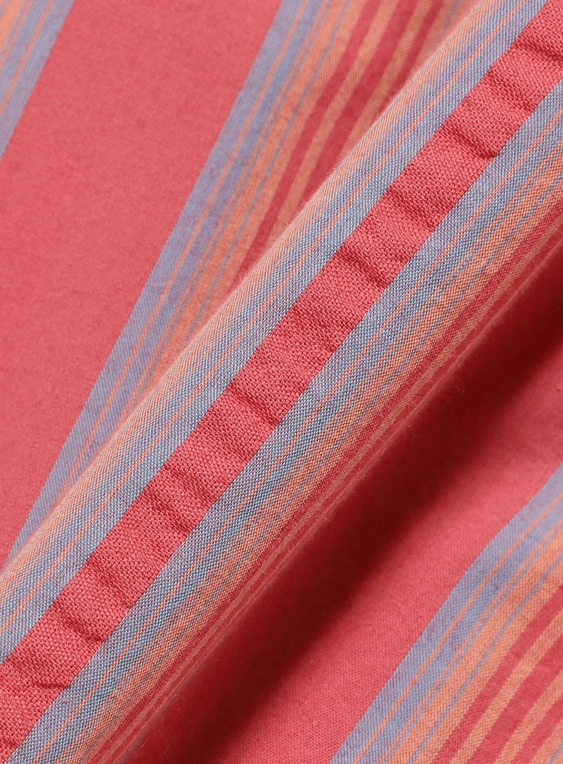 Multi-Stripe Open Collar Shirt