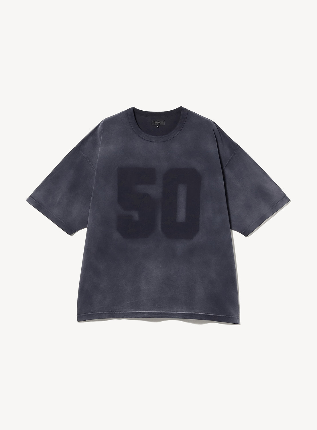 Wide Short Fit Faded Crew Neck T-shirt