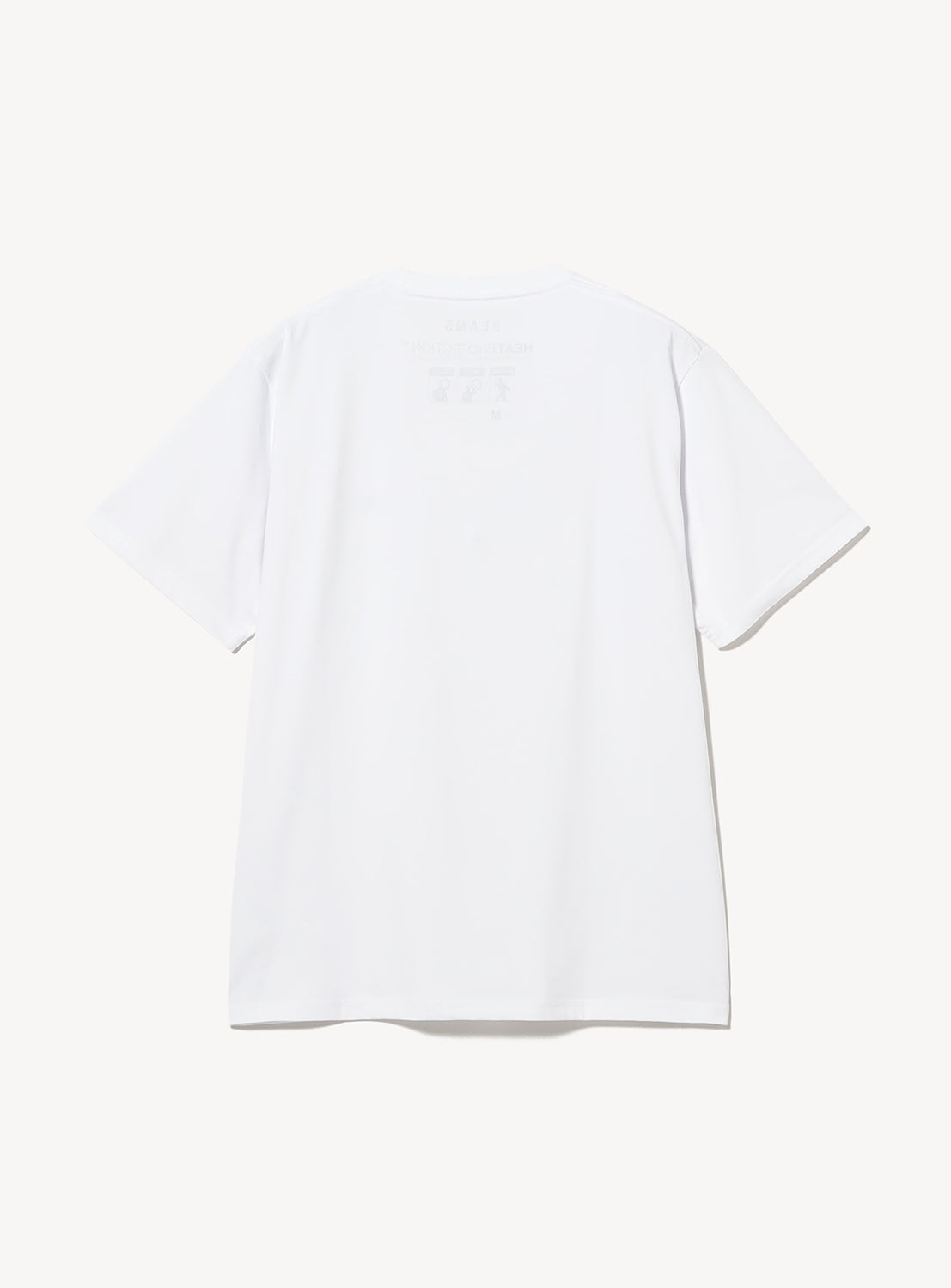White t-shirt on a light gray background