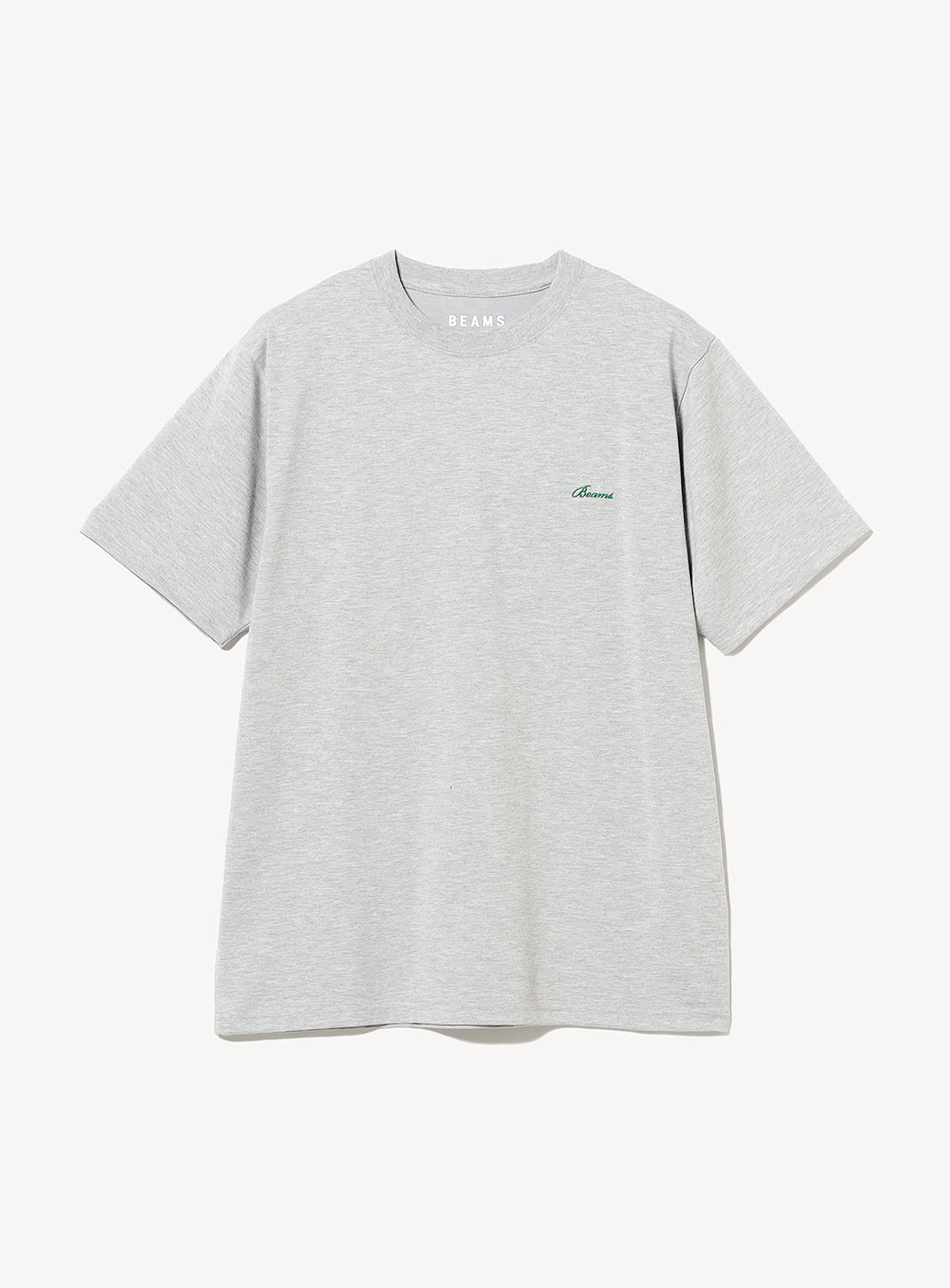 Gray t-shirt with a logo on a white background