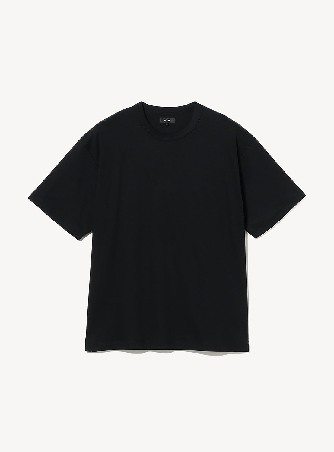 Black t-shirt on a white background