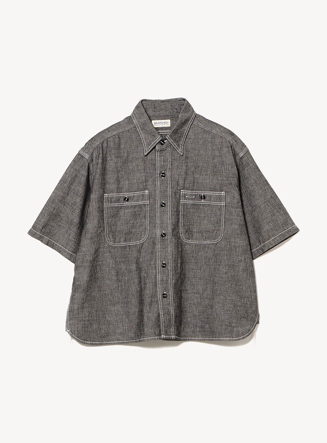 Chambray Short-Sleeve Work Shirt