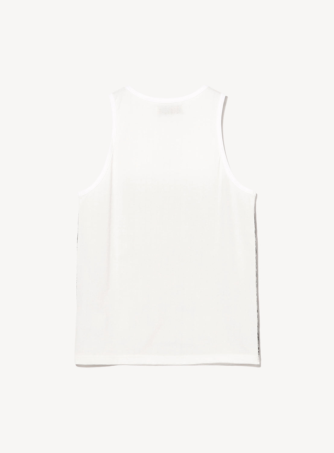 "Matt"Transfer Print Fancy Dobby Tag Tank Top