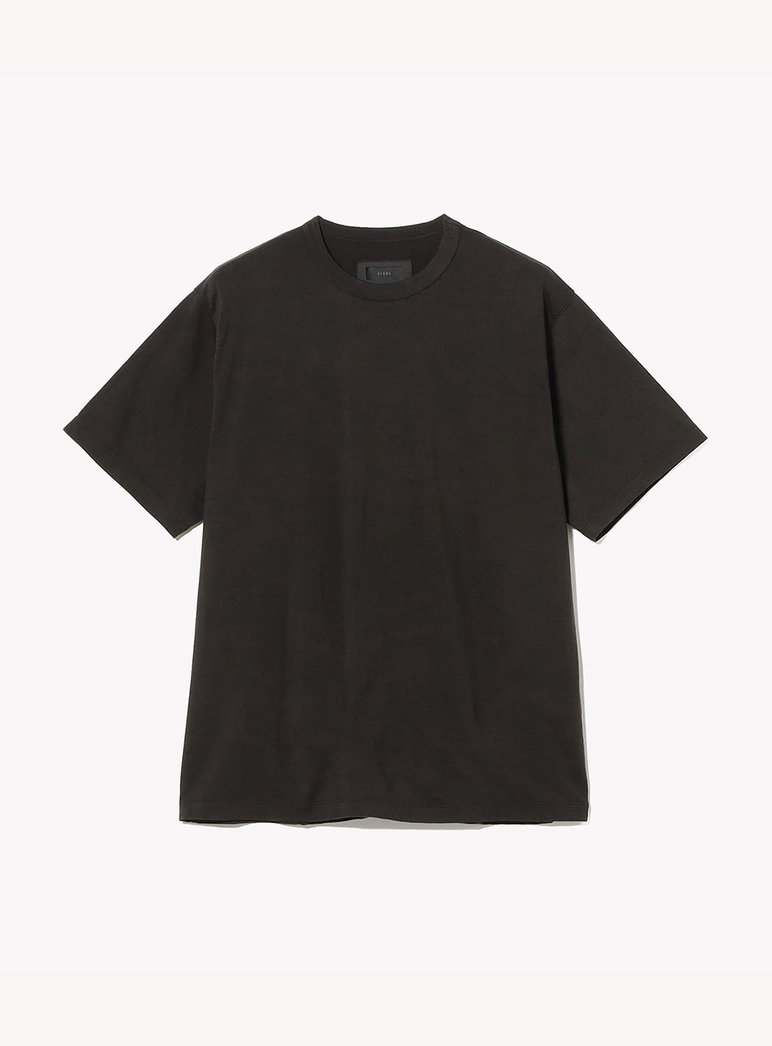 Black t-shirt on a white background