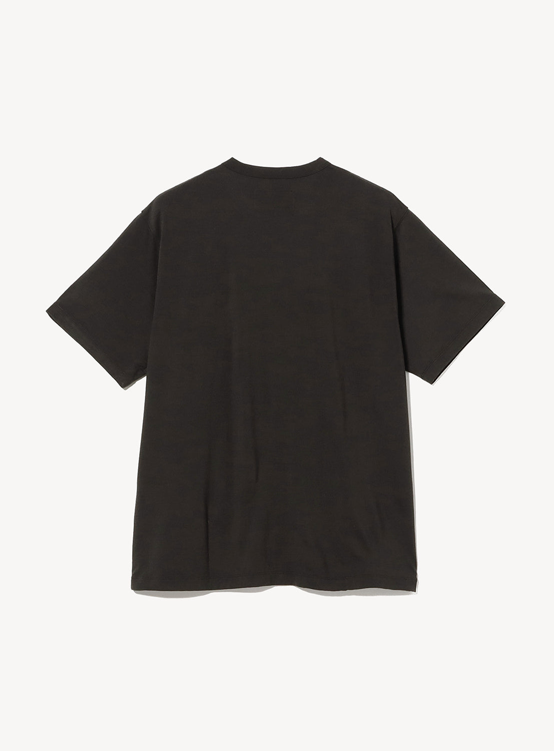 Black t-shirt on a white background