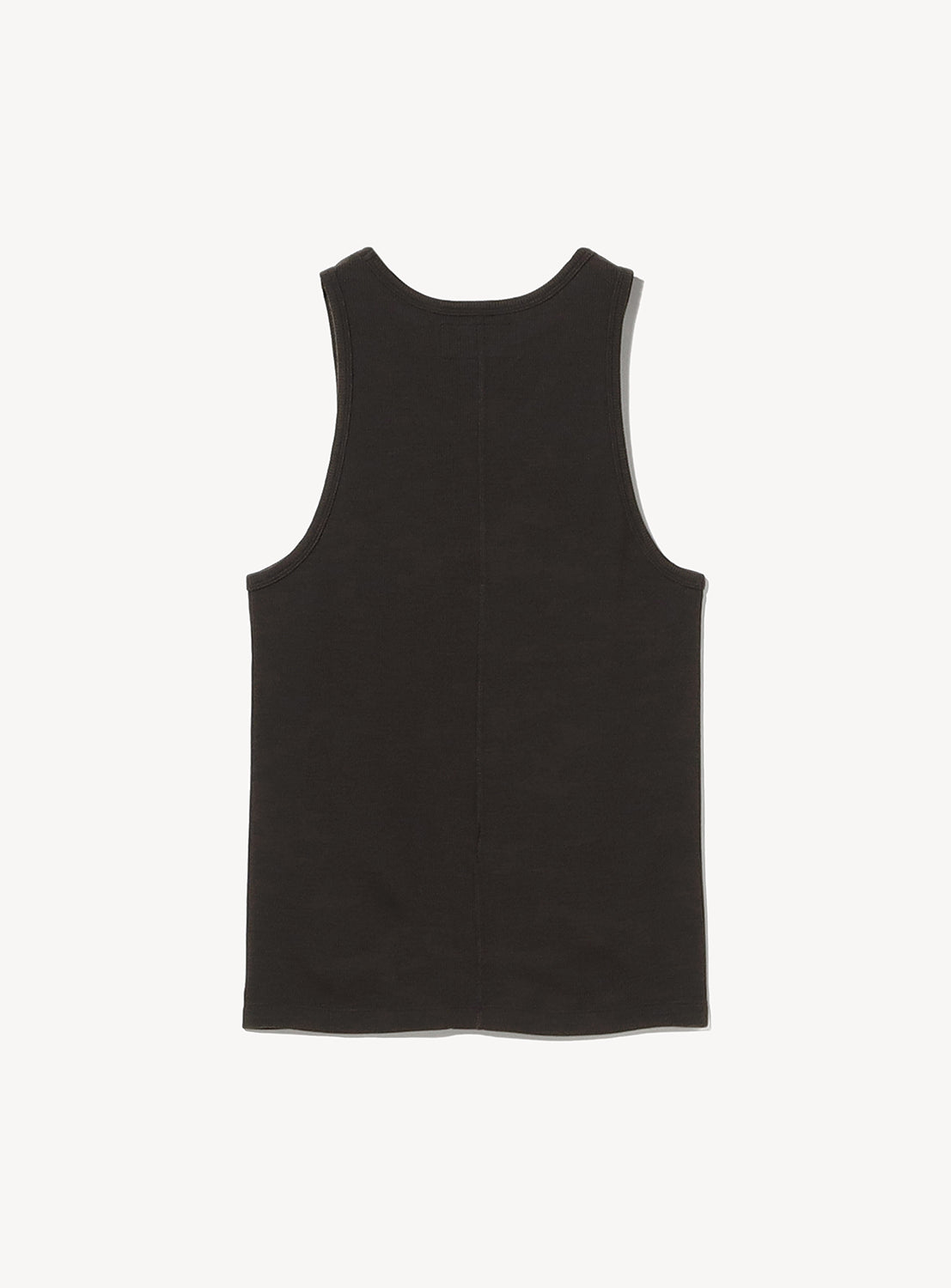 Black tank top on a white background