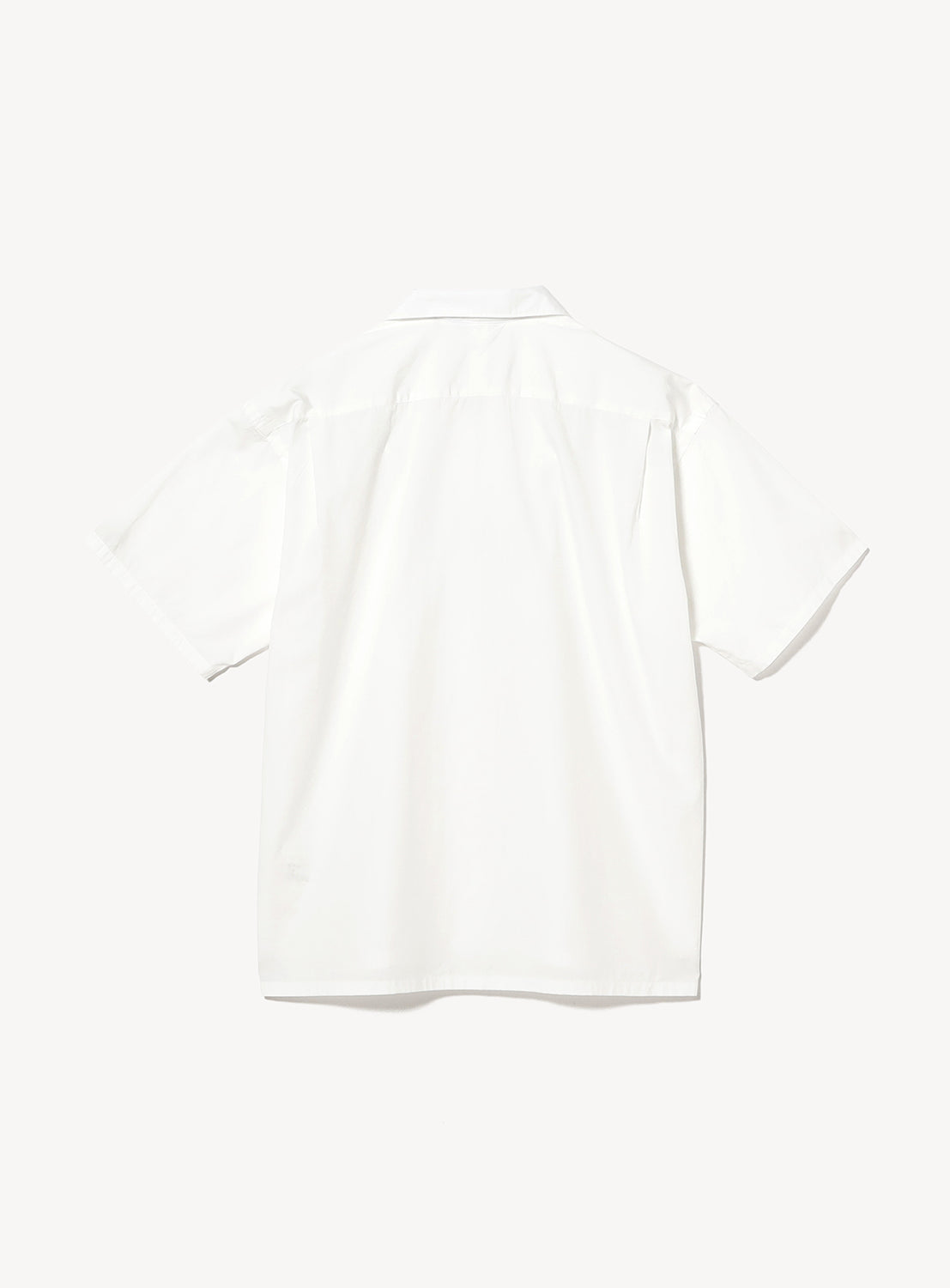Relaxed Fit Broadcloth Open Collar Shirt