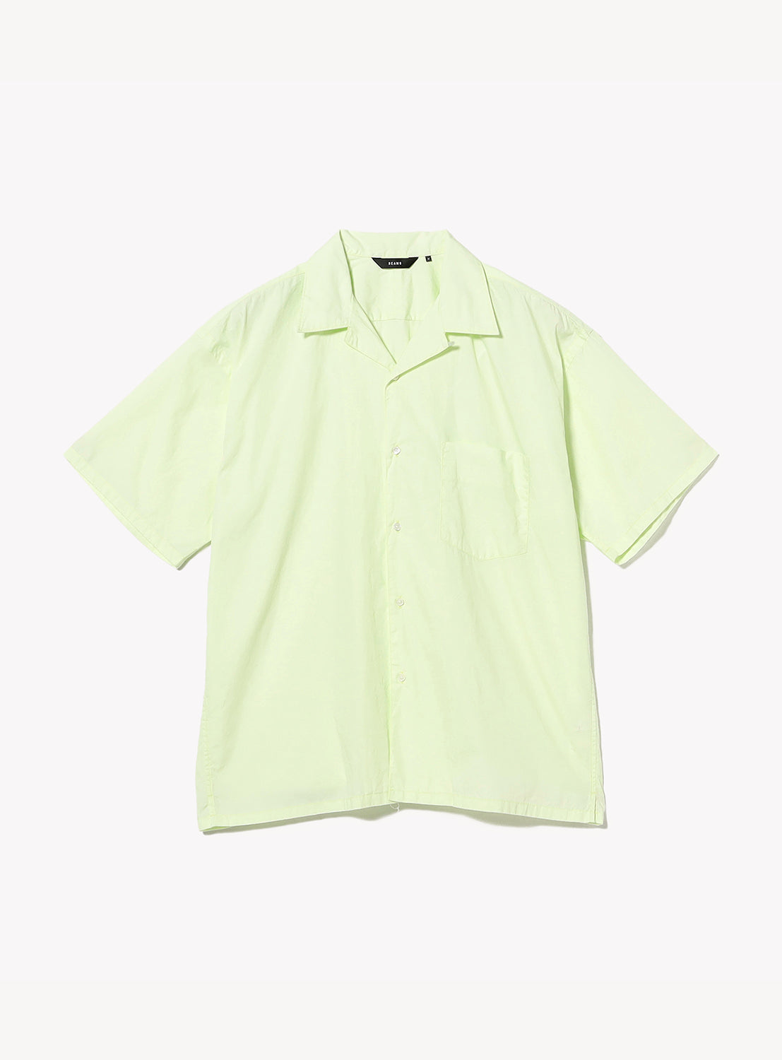 Light green shirt on a white background