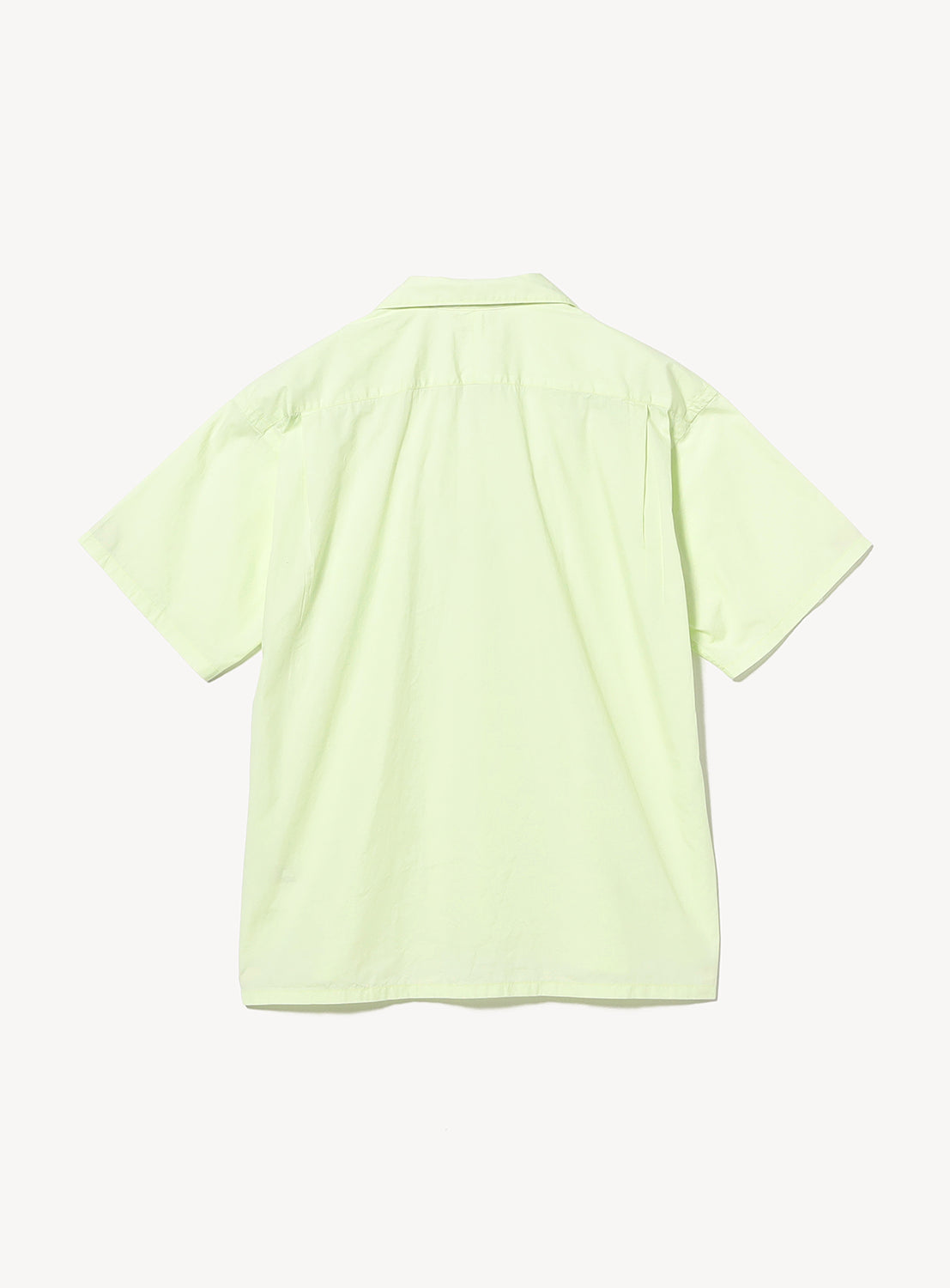 Relaxed Fit Broadcloth Open-Collar Shirt