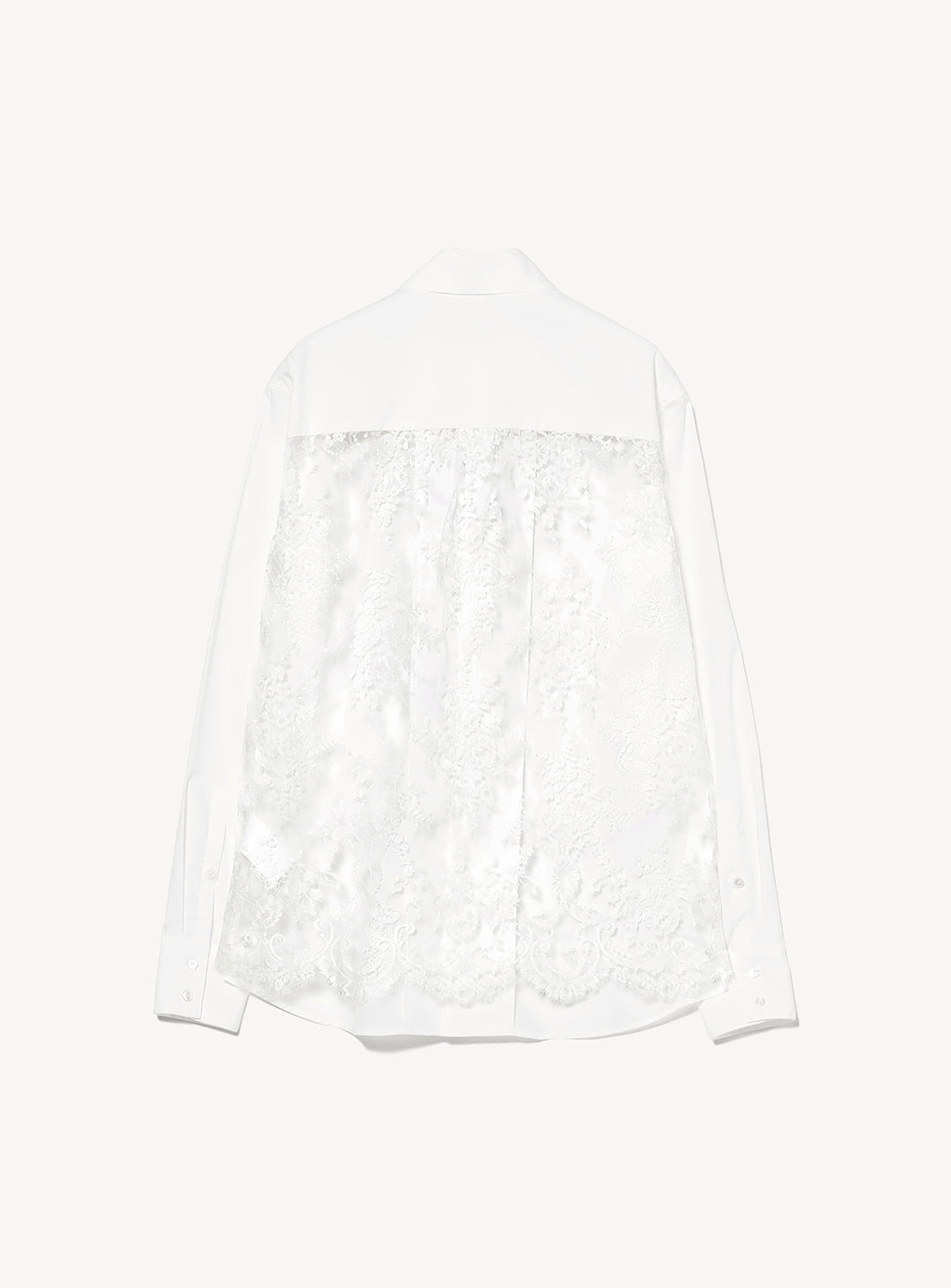 Lace Back Panel Shirt