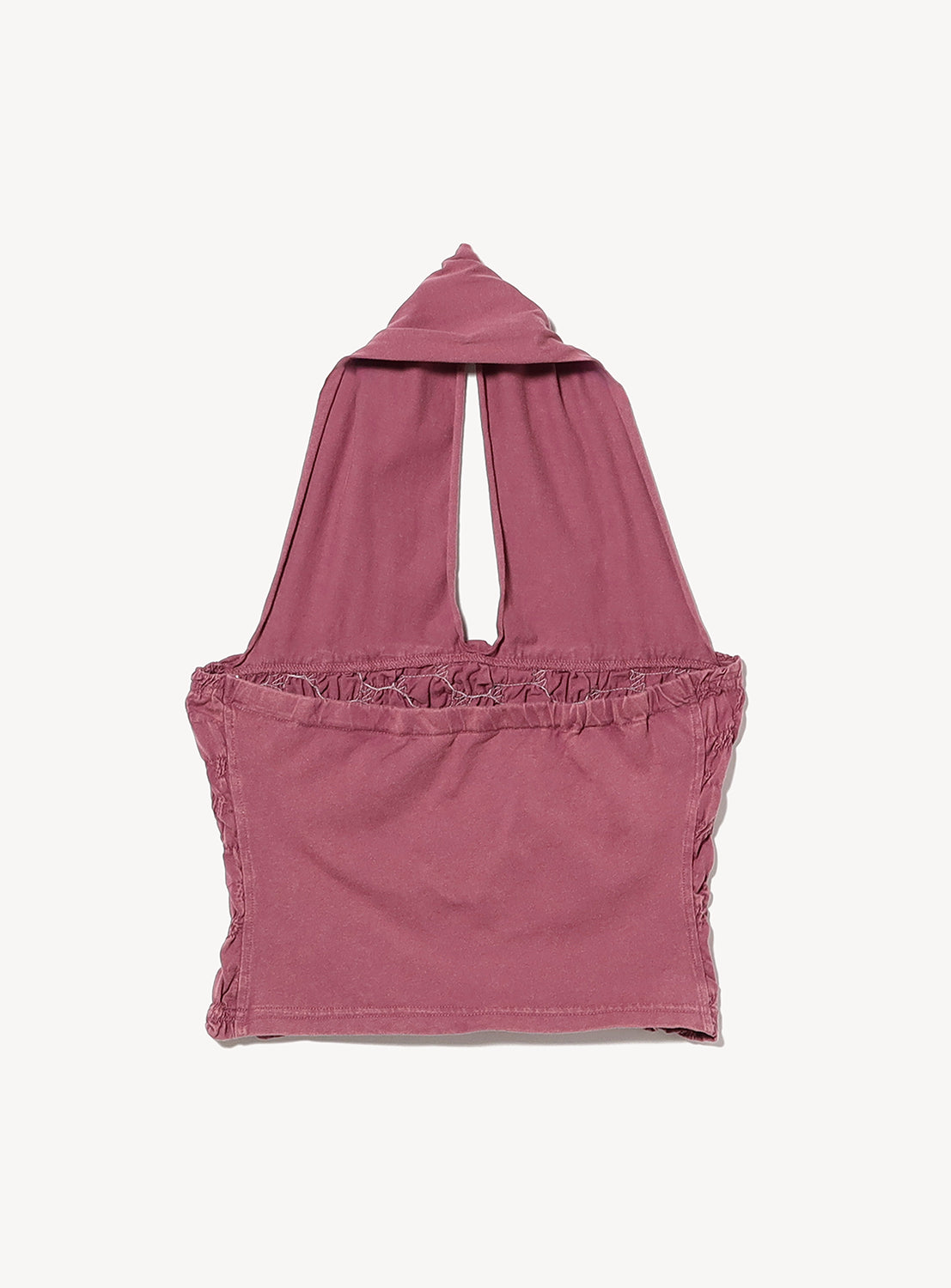 Pink hooded top on a white background