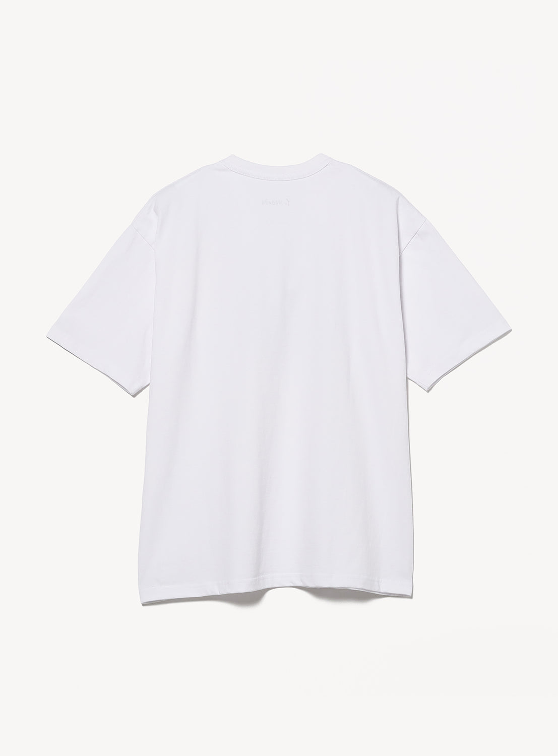 The BEAMS 50th Anniversary x KOICHI YAIRI Graphic T-Shirt by BEAMS T is displayed from the back against a white background. This minimalist tee, part of the anniversary collection, features a clean design with no visible logos or patterns.
