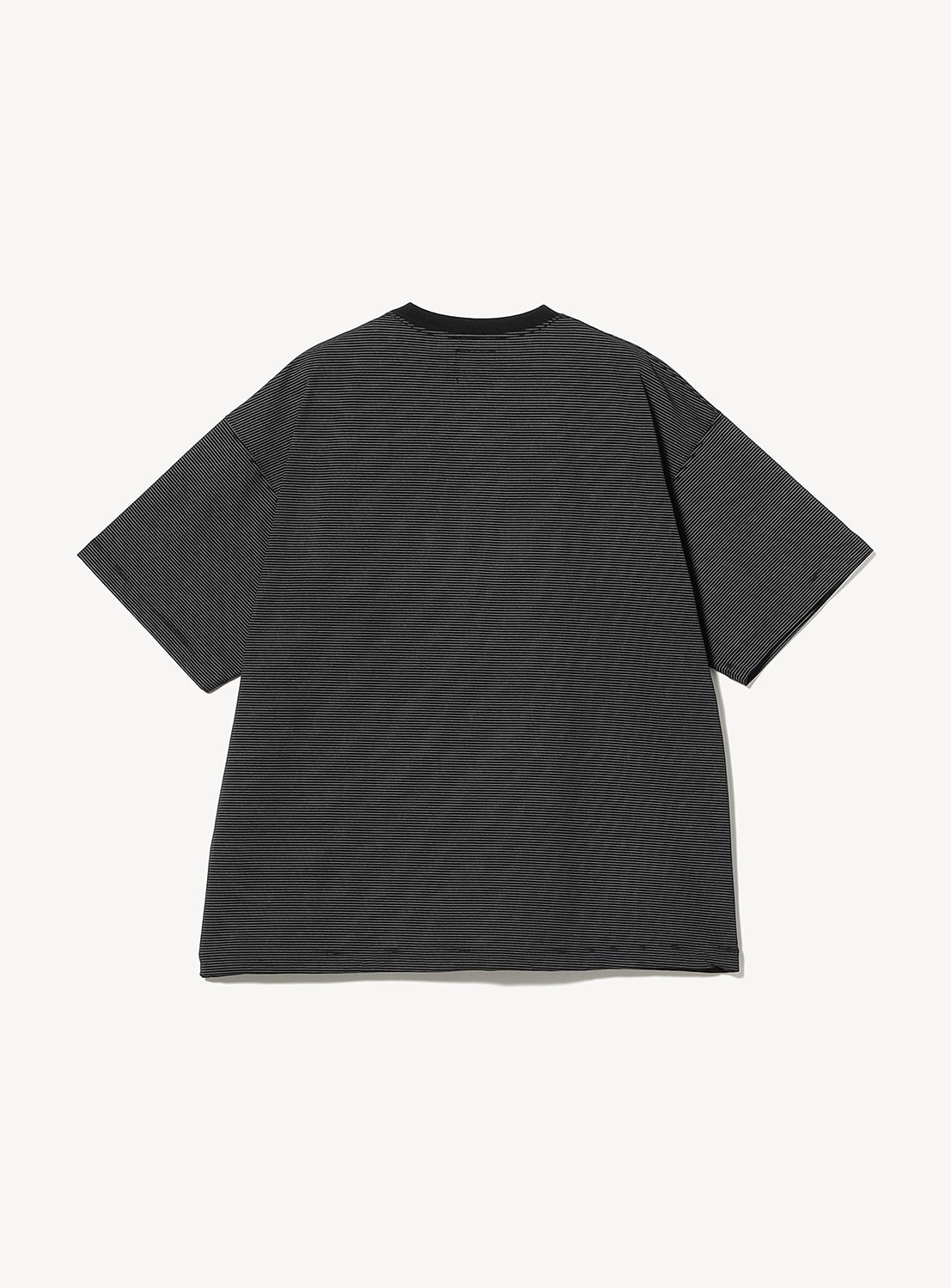 Black t-shirt on a white background